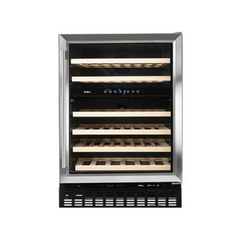Amica 60cm freestanding wine cooler, Stainless steel