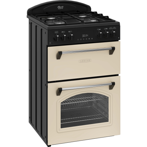 Leisure Freestanding Gas Range-Style Cooker â€“ 60cm Double Oven Cream â€“ CLB60GCC