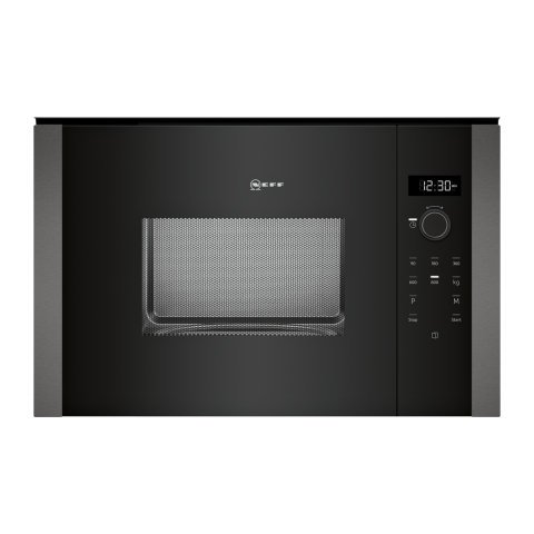 Neff N50 Built In Microwave 60 x 38cm Graphite Trim, Fits Wall Unit