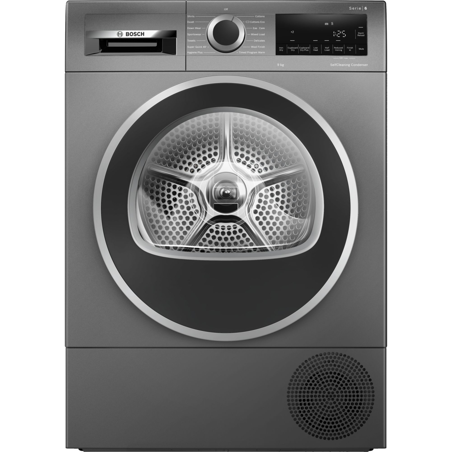 Bosch WQG245R9GB 9kg Heat Pump Tumble Dryer - Graphite full image