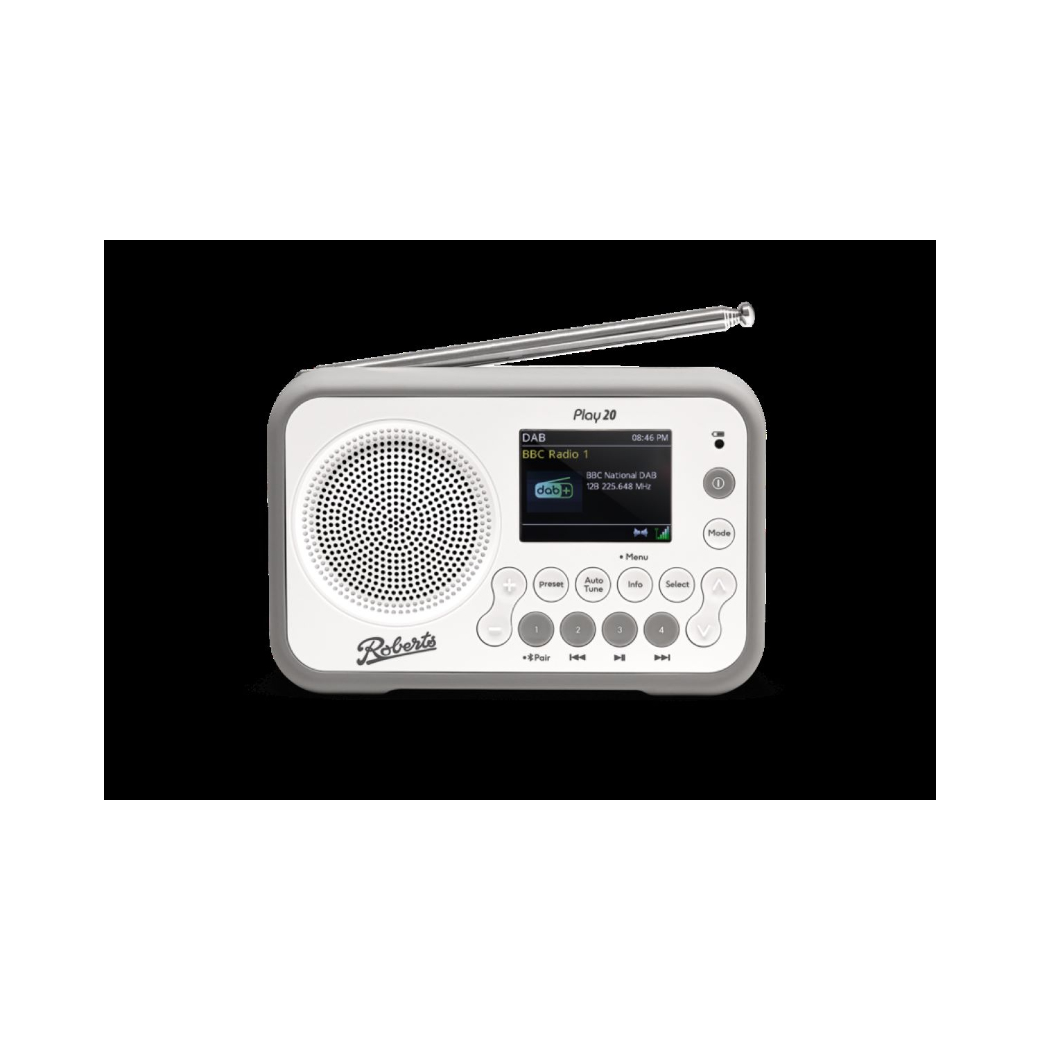 Roberts Play 20 Portable DAB+ / FM radio - White full image