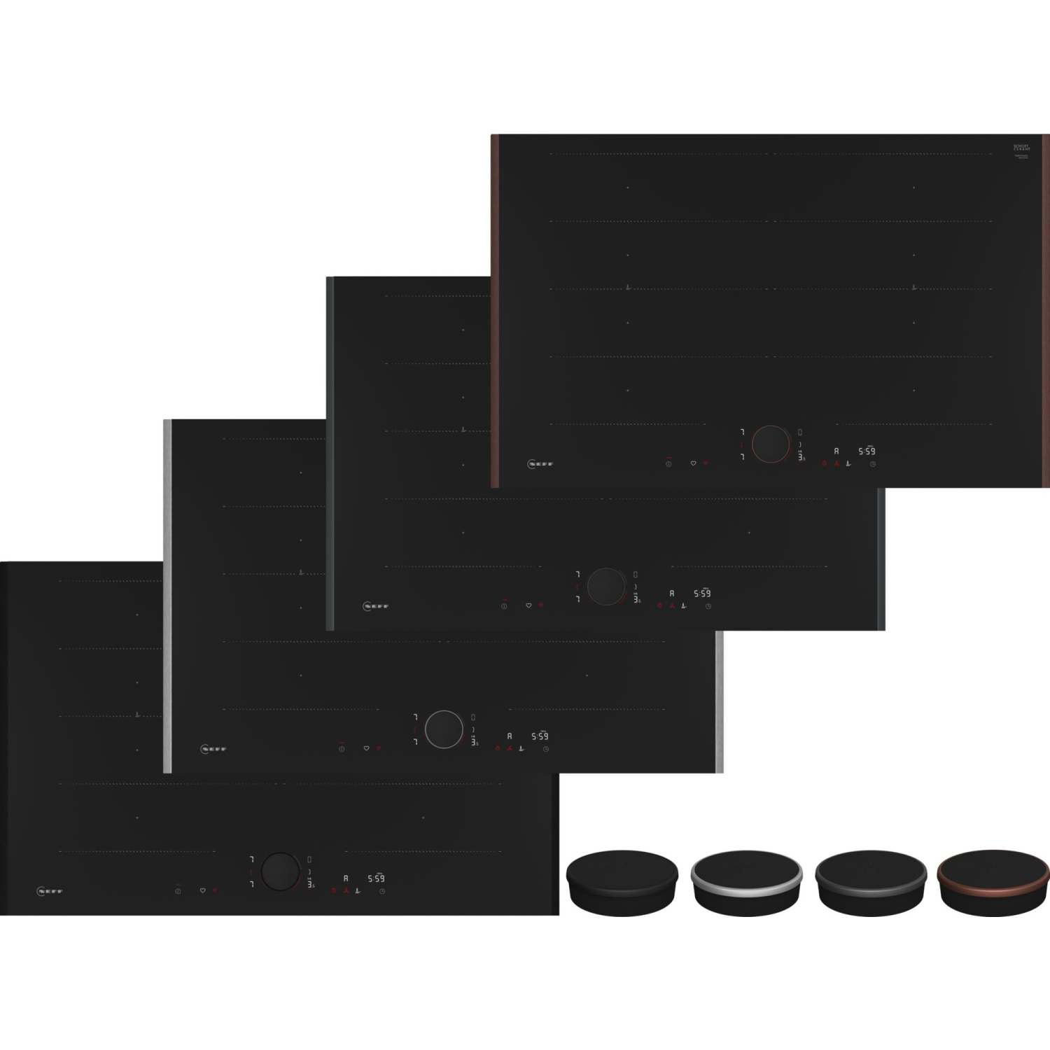 Neff 'Flex Design' N90 Induction hob, 80cm model full image