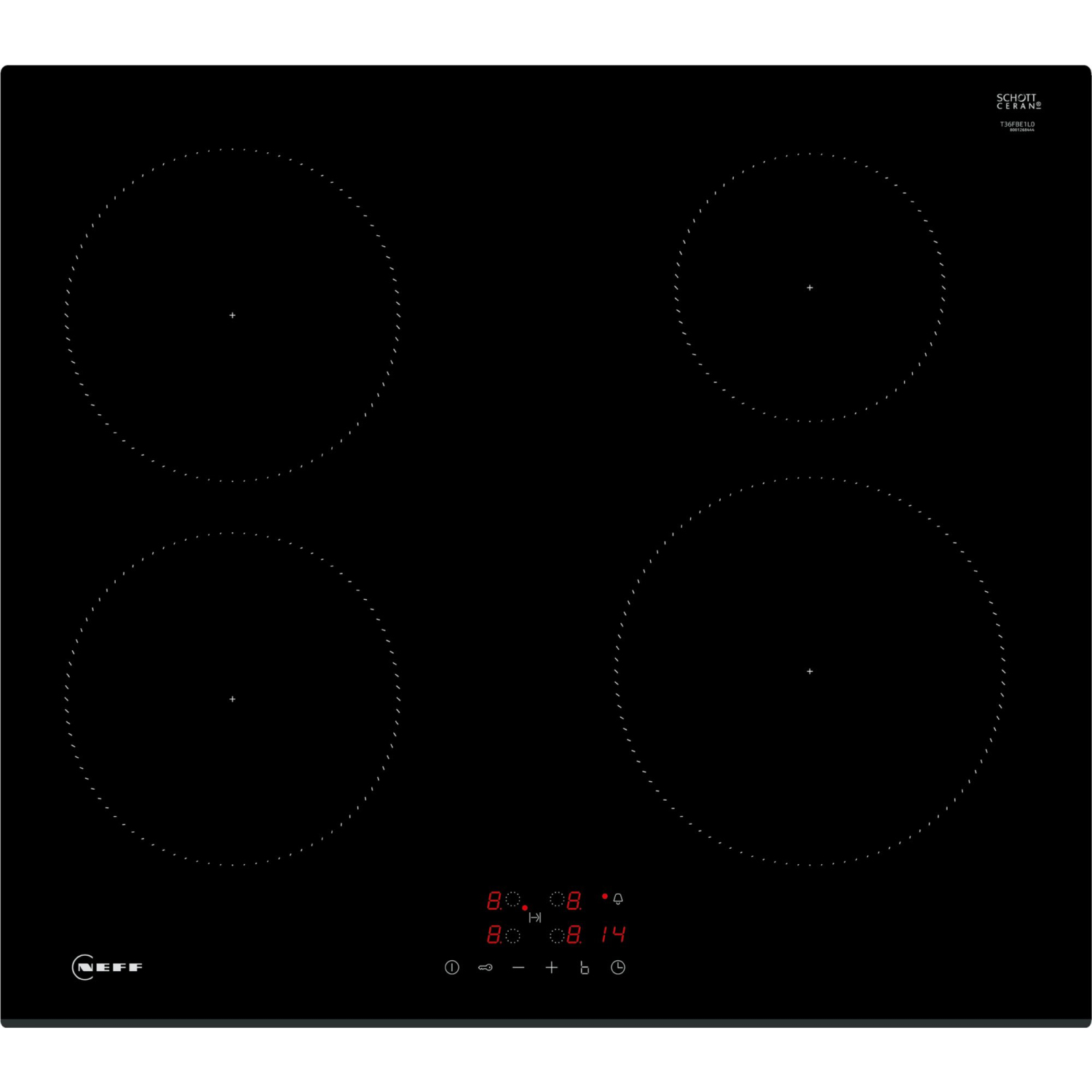 Neff T36FBE1L0 Induction Hob Black David Wood Domestic Appliances
