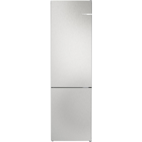 Bosch Series 4, Free-standing fridge-freezer no frost, 203 x 60 cm, Stainless steel look, 'A RATED'