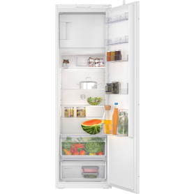Bosch Series 2, Built-in fridge with freezer section, 177.5 x 56 cm, sliding hinge