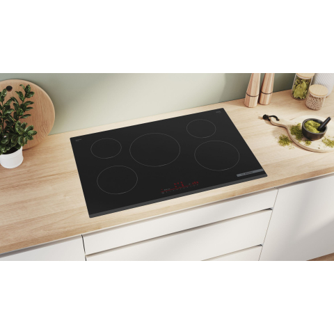 Bosch PIV831HB1E 'Series 6' 5 Burner 80cm Induction Hob - Black