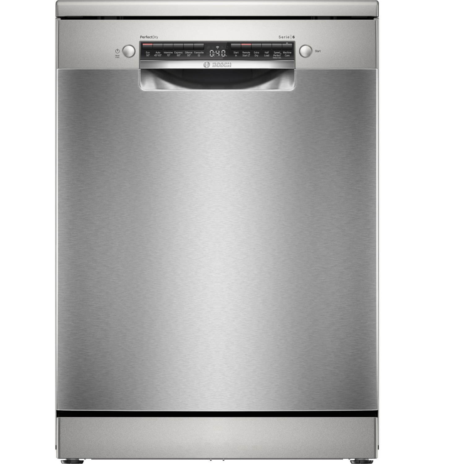 Bosch Series 6, Free-standing dishwasher, 60 cm, Brushed Steel, Perfect Dry  Technology