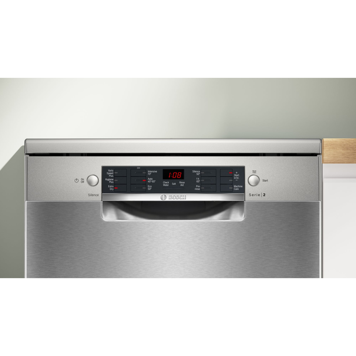 Bosch Series 2, Free-standing dishwasher, 60 cm, Brushed steel anti-fingerprint full image