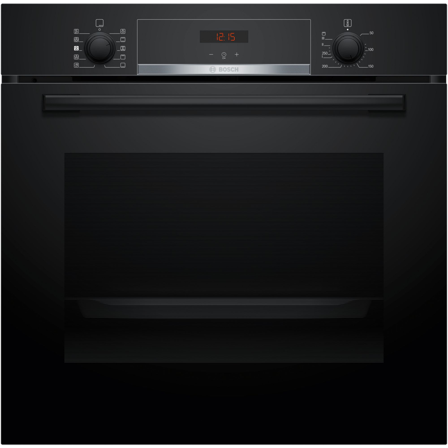 Bosch Series 4, Built-in oven with added steam function, 60 x 60 cm, Black full image