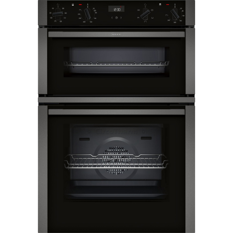 Neff N50 U1ACE2AG3B Built-In Double Oven - Graphite Grey