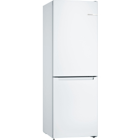 Bosch Series 2, Free-standing fridge-freezer with freezer at bottom, 176 x 60 cm, White, Total No Frost