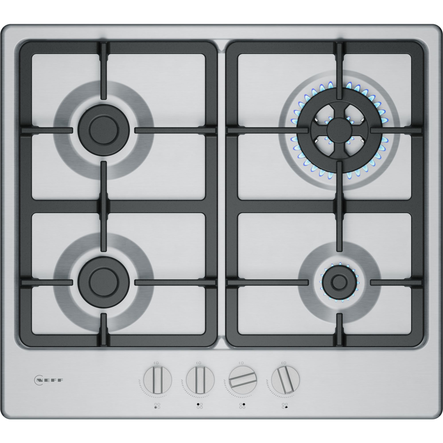 Neff N50, Gas hob, 60 cm, Stainless steel full image