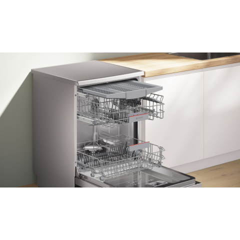 Bosch Series 6, Free-standing dishwasher, 60 cm, Brushed Steel, Perfect Dry Technology