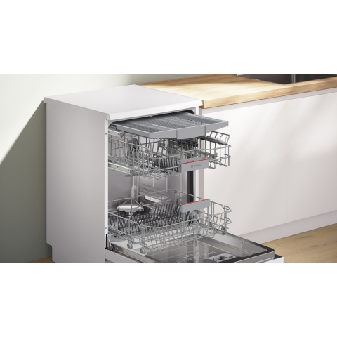 Bosch Series 6, Free-standing dishwasher, 60 cm, White, Perfect Dry Technology
