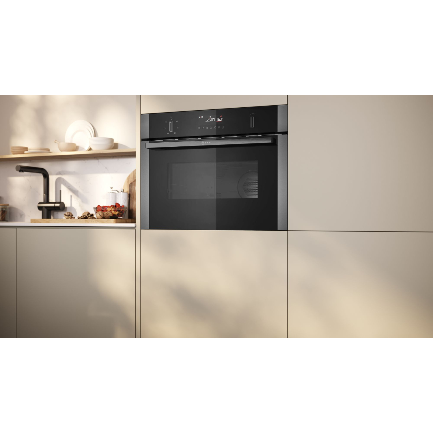 Neff C1AMG84G1B N50 900W Built-In Combi Microwave Oven - Graphite full image