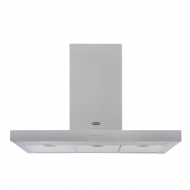 Belling Cookcentre 90cm Flat Chimney Hood Stainless Steel