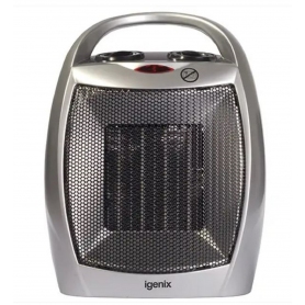 Igenix Ceramic Fan Heater Silver 1800W