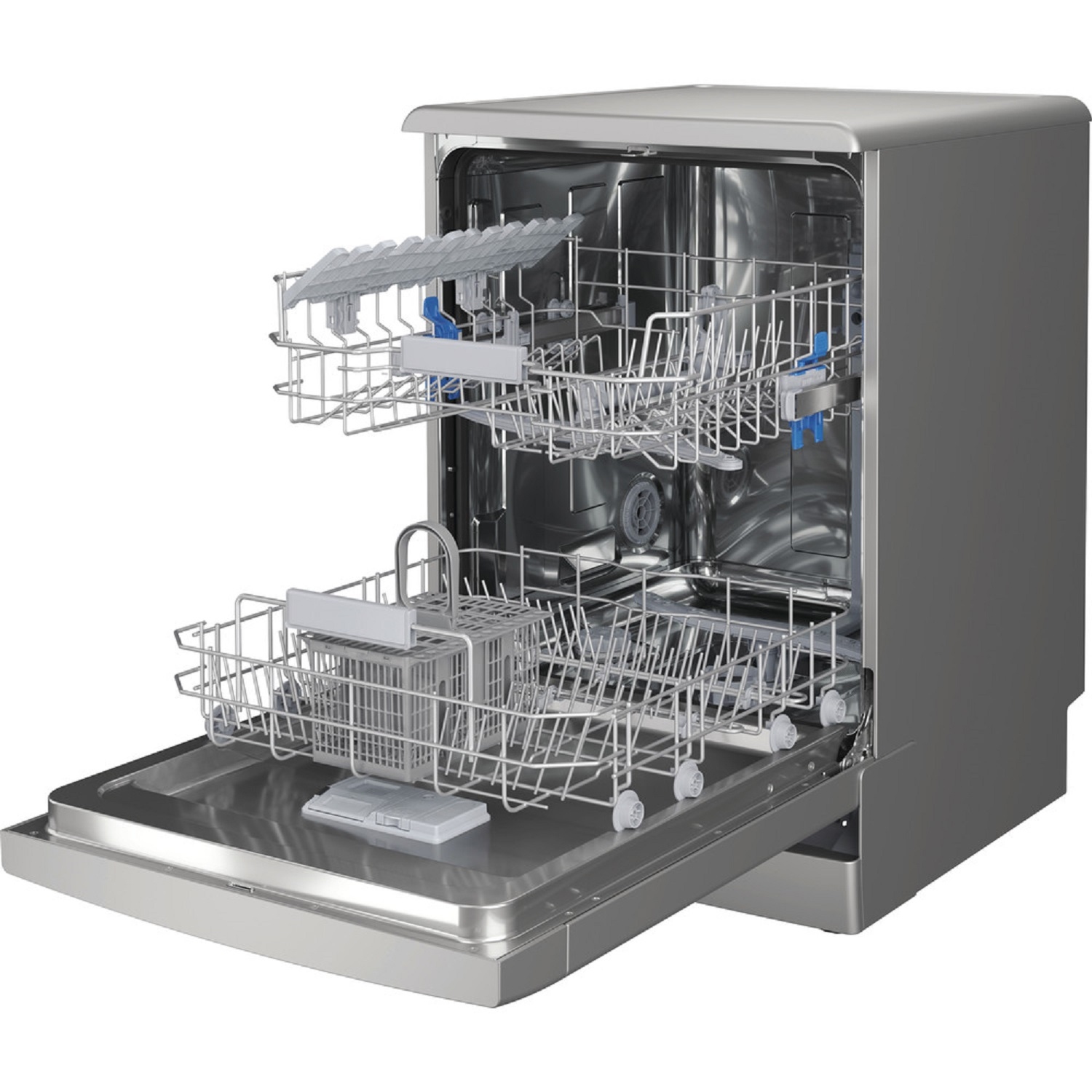 Indesit Fullsize Dishwasher 60cm Silver - 1