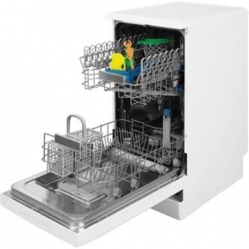 Indesit 'Fast & Clean' 45cm Slimline Freestanding Dishwasher White A++ 