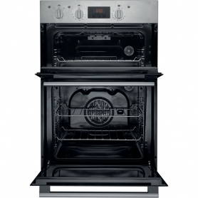 Hotpoint Built In Double Oven Stainless Steel - 1