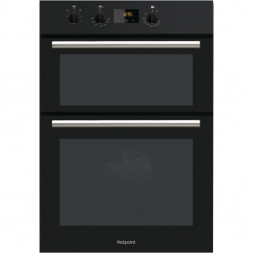 Hotpoint Built In Double Oven Black