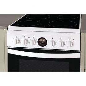 Hotpoint 50cm Freestanding Electric Double Oven Cooker White - 1