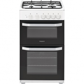 Hotpoint 50cm Gas Cooker With Separate Grill White
