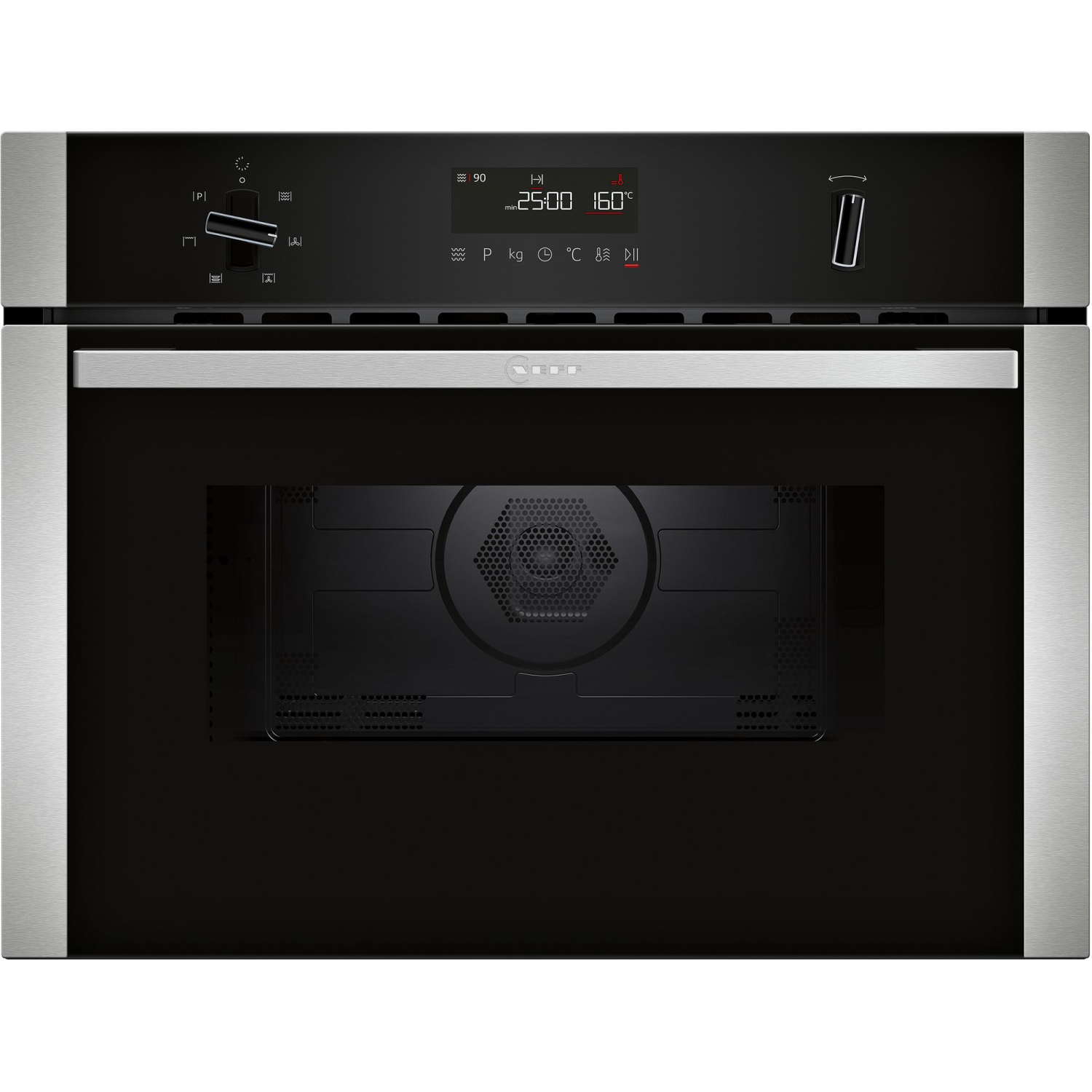 Neff C1AMG84N1B N50 900W Built-In Combi Microwave Oven - Stainless Steel full image