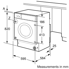 Bosch Series 6, Integrated Washer dryer, 7/4 kg - 1