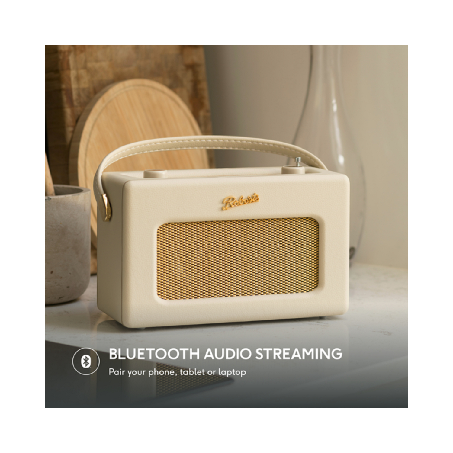 Roberts Revival Uno BT DAB/DAB+/Bluetooth - Pastel Cream full image