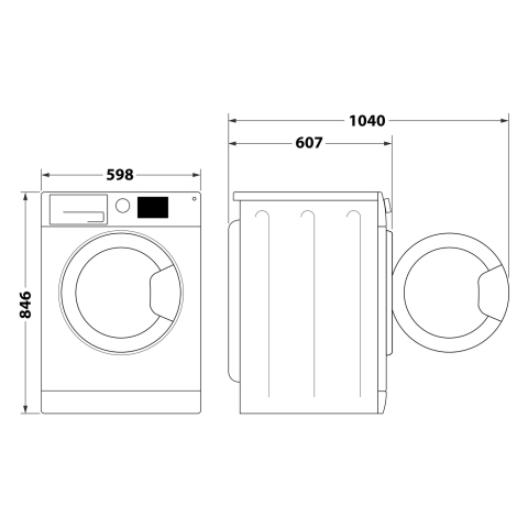 Hotpoint 9kg Heat Pump Tumble Dryer with Pet Hair Care - Black