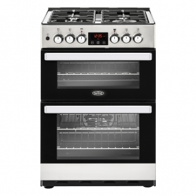 Belling Cookcentre 60cm Dual Fuel Cooker Stainless Steel - 0