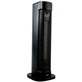 Igenix Oscillating Tower Fan Heater With 3 Heat Settings, Black