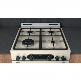 Cannon by Hotpoint CD67G0C2CJ/UK Gas Cooker 60cm Double Oven - Cream (Jasmine) - 1
