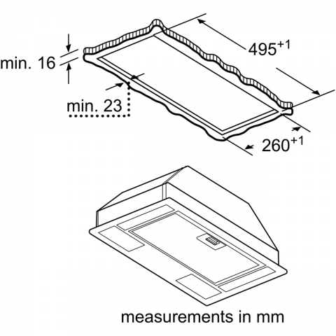 Bosch Canopy Cooker Hood 53cm