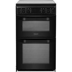 Hotpoint 50cm Electric Cooker With Separate Grill Black - 0