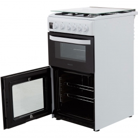 Hotpoint 50cm Gas Cooker With Double Oven White - 1