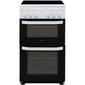 Hotpoint 50cm Electric Cooker With Separate Grill White - 0