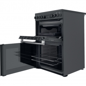 Cannon by Hotpoint CD67V9H2CA/UK Electric Freestanding 60cm Double Cooker - Dark Grey Anthracite - 1