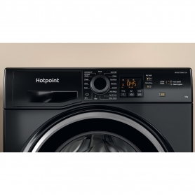 Hotpoint 9kg Black Washing Machine 1600 Spin - 1