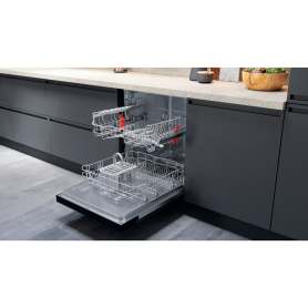 Hotpoint H3BL626BUK Semi Integrated 14 Place Settings Dishwasher - Black - 1