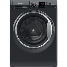 Hotpoint 7kg 1400 Spin Washing Machine Black *Steam Hygiene*