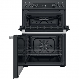 Cannon by Hotpoint CD67V9H2CA/UK Electric Freestanding 60cm Double Cooker - Dark Grey Anthracite - 2