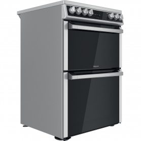 Hotpoint HDT67V9H2CX/UK Freestanding Electric Double 60cm Electric Cooker - Inox - 1