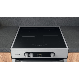 Hotpoint HDM67I9H2CX/UK 60cm Double Cooker - Stainless Steel - Induction Hob - 2