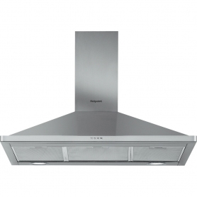 Hotpoint PHPN95FLMX 90cm Chimney Cooker Hood - Stainless Steel - 0