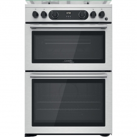 Cannon by Hotpoint CD67G0CCX/UK Freestanding Gas Cooker - Double Oven - Stainless Steel - 0