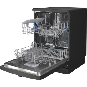 Indesit Dishwasher 60cm full size, Black D2FHK26BUK - 1