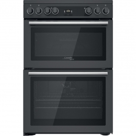 Cannon by Hotpoint CD67V9H2CA/UK Electric Freestanding 60cm Double Cooker - Dark Grey Anthracite