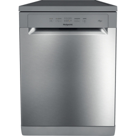 Hotpoint H2FHL626XUK 60cm Freestanding 14 Place Settings Dishwasher Stainless Steel - 0